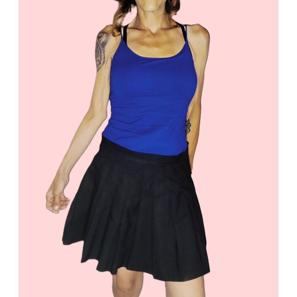 Prince ~ Black Pleated Mini Skirt ~ Size 4 ~ Performance Apparel